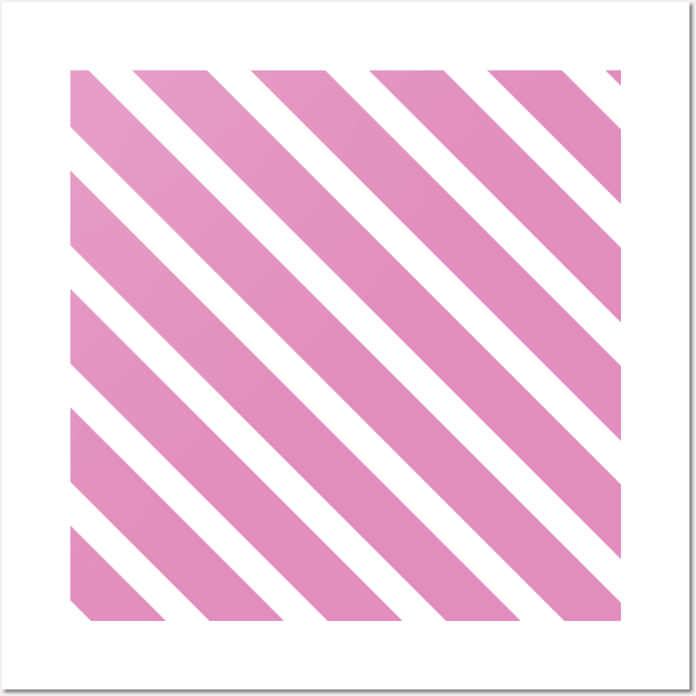 Pink Stripes Pattern Wall Art by muzamilshayk